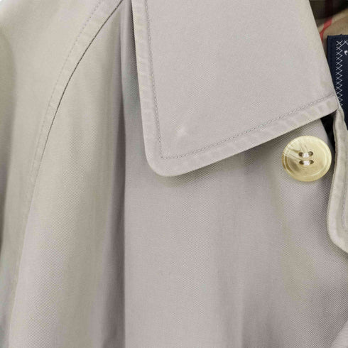 バーバリーズ BURBERRYS 70-80s 裏地ノバチェック 比翼 ステンカラーコート メンズ